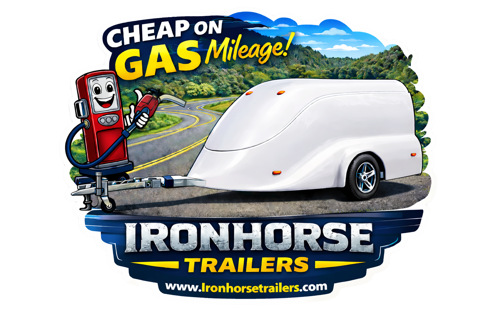 Ironhorse Trailers saves gas with these high prices you will save towing this trailer